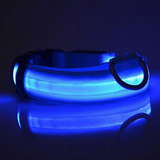 LED Light up Dog Collar Pet Night Safety Bright Flashing Adjustable Nylon Leash